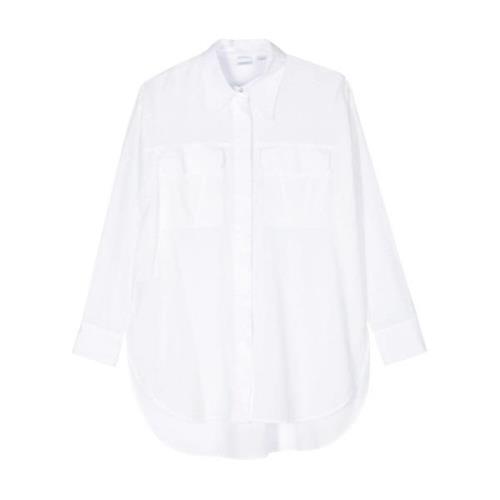 Hvid Skjorte med Broderet Logo