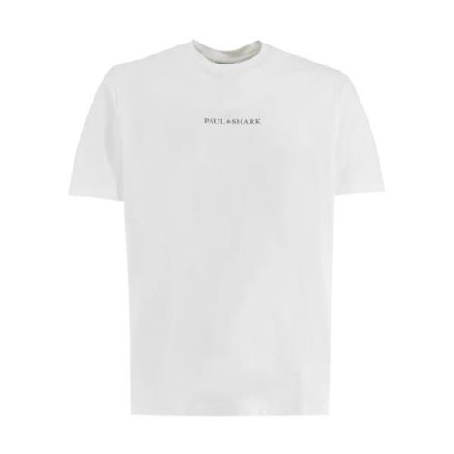 Bomuld Crewneck T-shirt med Print
