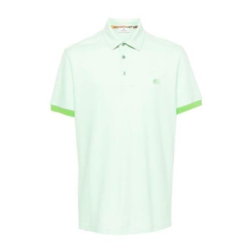 Grøn Paisley Print Polo Shirt