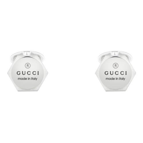 Sterlingsølvsmansjetknapper med Gucci-varemærke