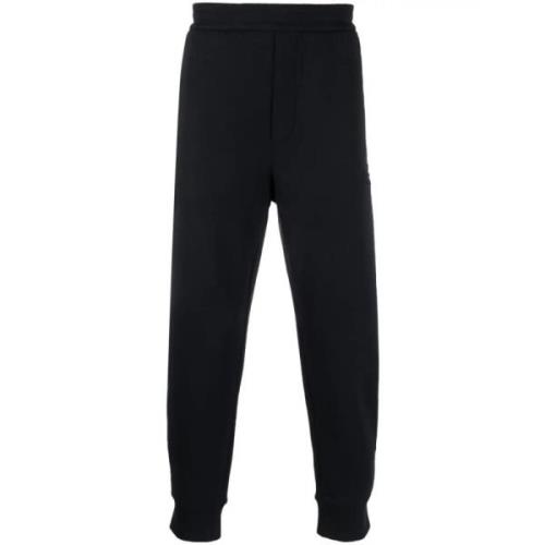 Bomuldsblandede track pants med lommer