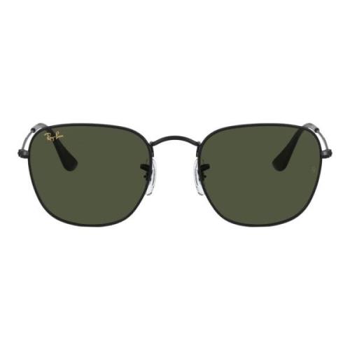 Åbne, solbriller til kvinder med grønne linser