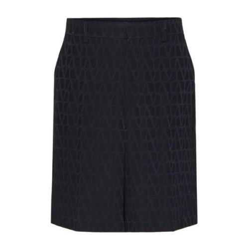 Sorte Silke Bermuda Shorts
