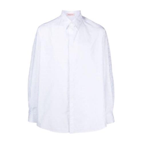 Optisk Hvid VLogo Skjorte