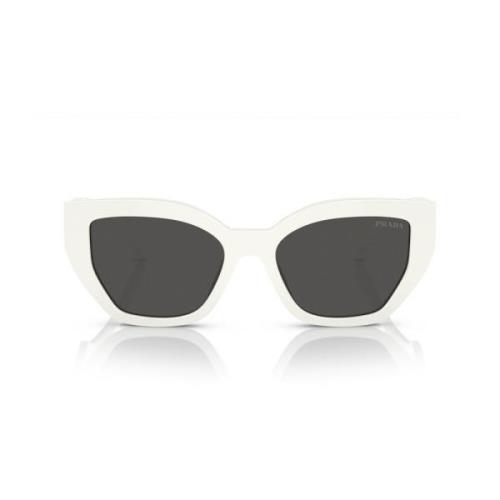 Sommerfugleformede solbriller i hvidt talkumacetat