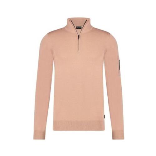 Powder Pink Halfzip Sweater