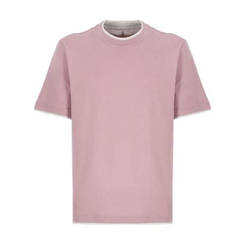 Pink T-shirt til mænd
