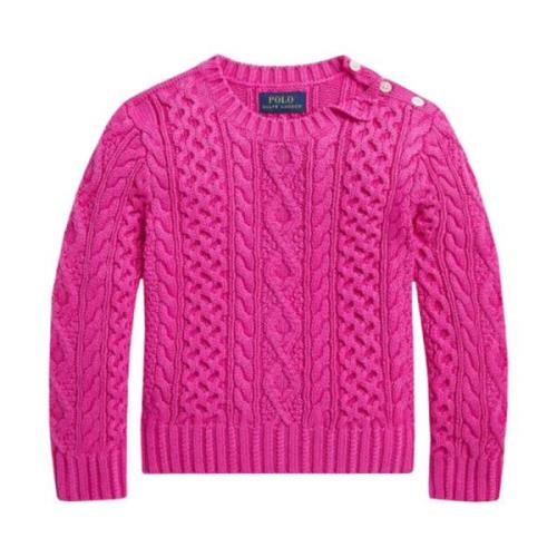Pink Accent Strikbluse