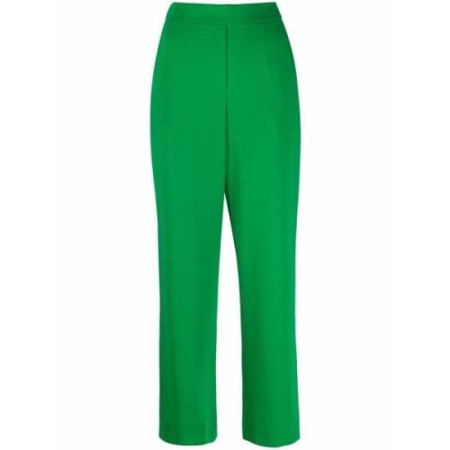 Grøn Crepe Bukser med Dart Detaljer
