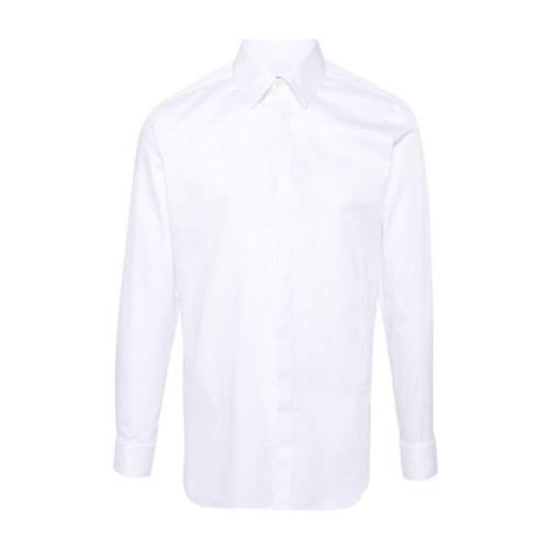 Klassisk Hvid Bomuld Poplin Skjorte