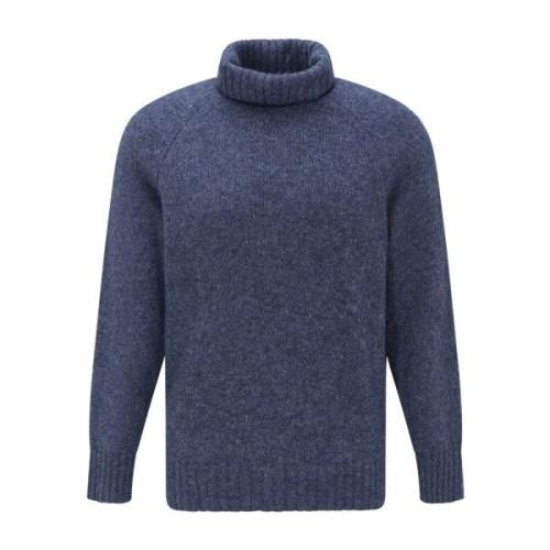 Blå Sweater med Lange Ærmer