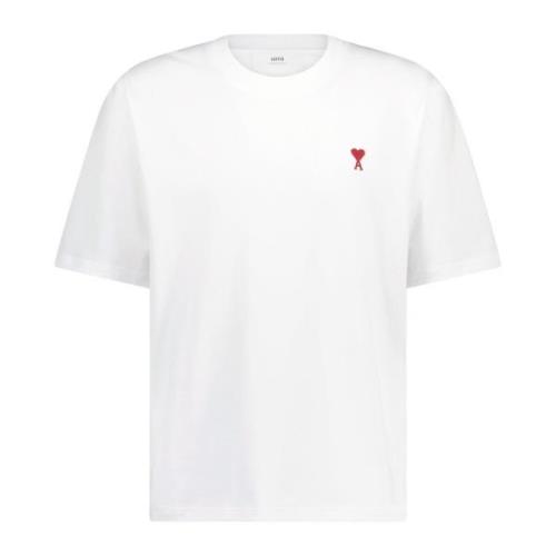 Oversized T-Shirt med Logo Broderi
