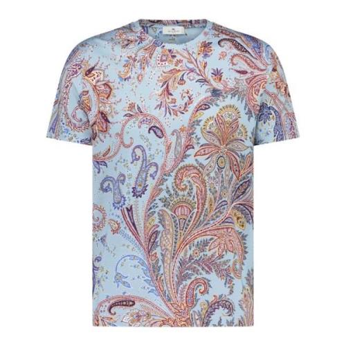 T-shirt med Paisley-mønster