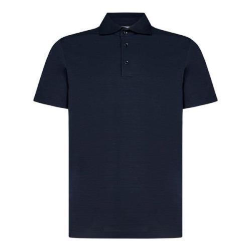Stilfuld Blå Polo Shirt til Mænd