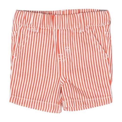 Stribet Orange Børne Bermuda Shorts
