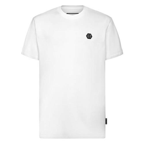 Hvide T-shirts og Polos med Rund Hals