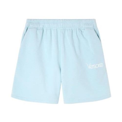 Blå Logo Print Shorts