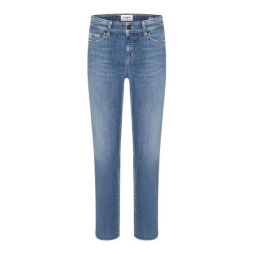 Blå Denim Jeans med Fede Detaljer