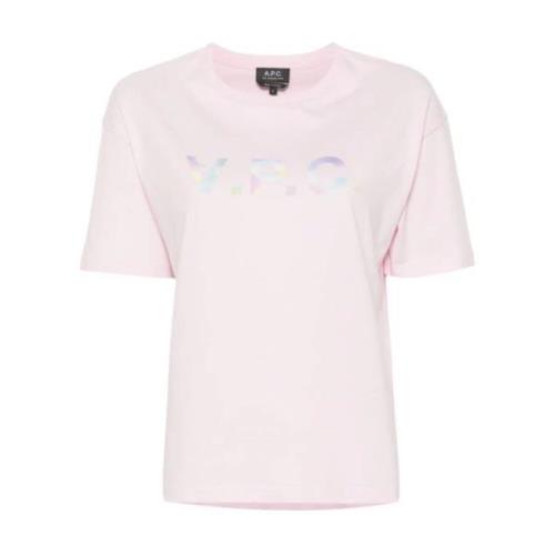 Pink T-shirt Lige Snit