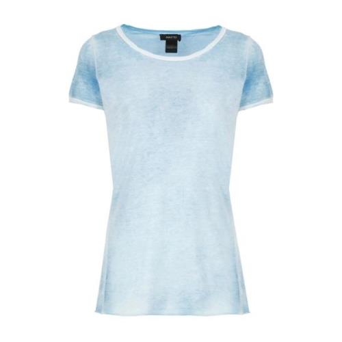 Lysblå Bomuld T-shirt til Kvinder