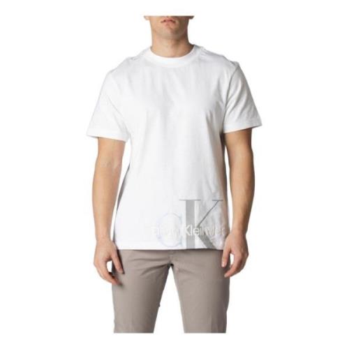 Hvid bomuld T-shirt til mænd