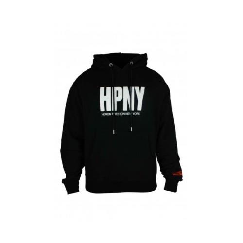 Sort bomuldshættetrøje med HPNY-logo