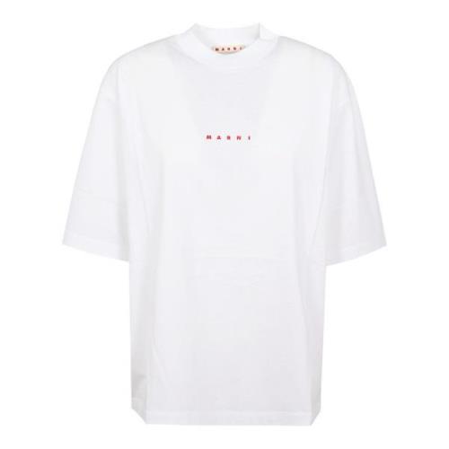 Hvid Bomuld T-Shirt Lily L1W01