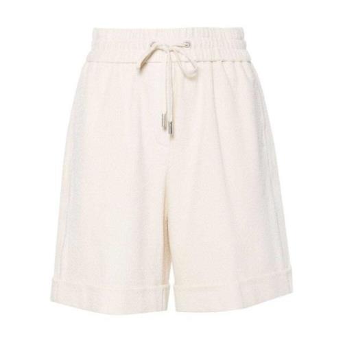 Creme Hvide Lurex Perle Shorts