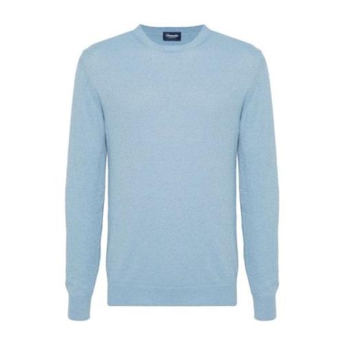 Blå Crew-Neck Sweater