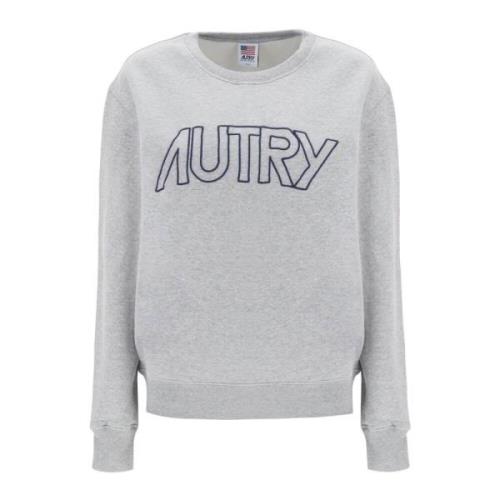 Sweatshirt med broderet logo