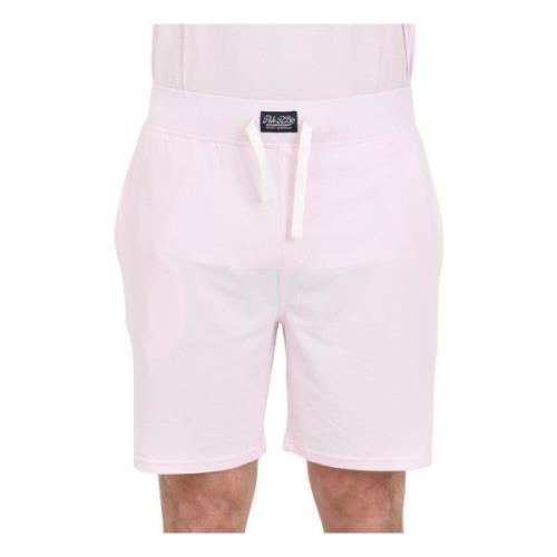 Unisex Pink Logo Shorts