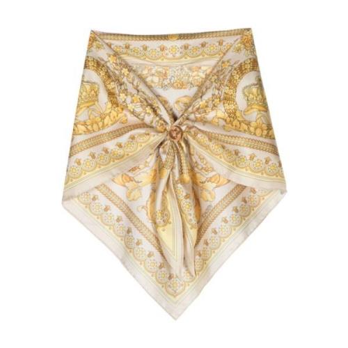Silketørklæde med Signatur Barocco Print