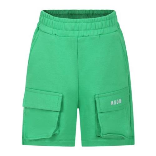 Grønne Sporty Shorts i Bomuld