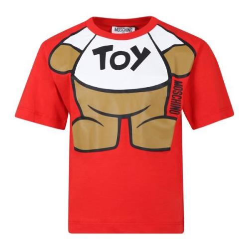 Rød Teddy Bear Bomuld T-Shirt