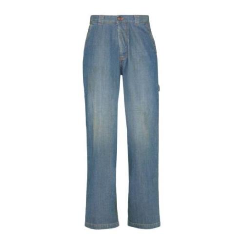 Lysblå Stonewashed Denim Jeans
