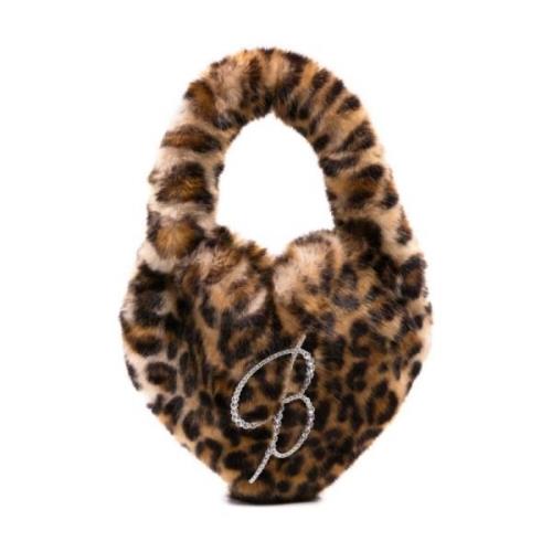 Leopard Print Hjerte Motiv Taske