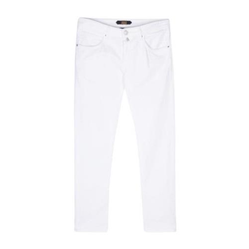 Blå Division Hvide Jeans