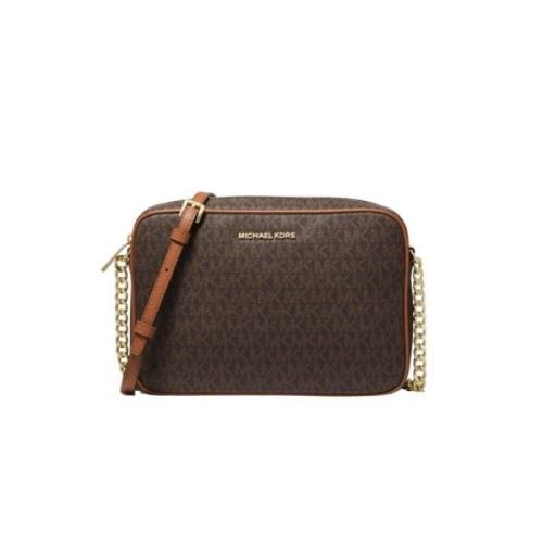 Jet Set LG Crossbody - Brun