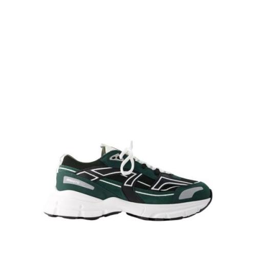 Grøn/Sort Læder Trail Sneakers