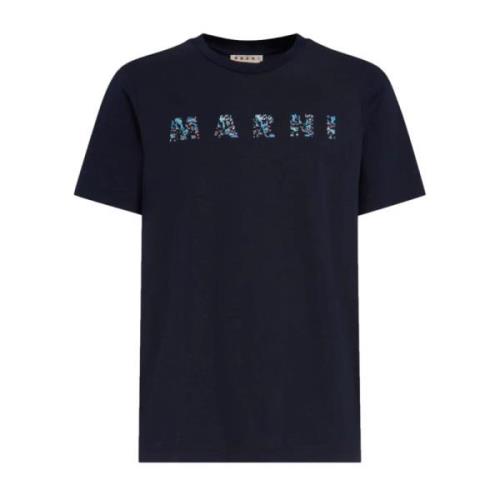 Marineblå Logo T-Shirt