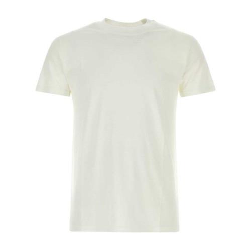 Silkeblandet Hvid T-Shirt