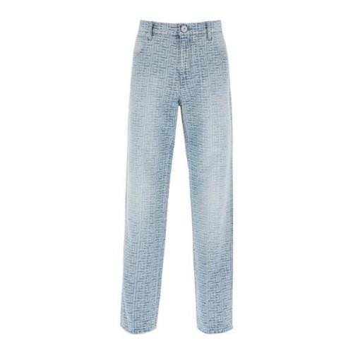 Monogram Straight Jeans