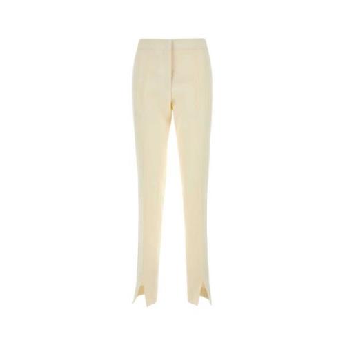 Ivory Viskoseblandede Slim-Fit Bukser