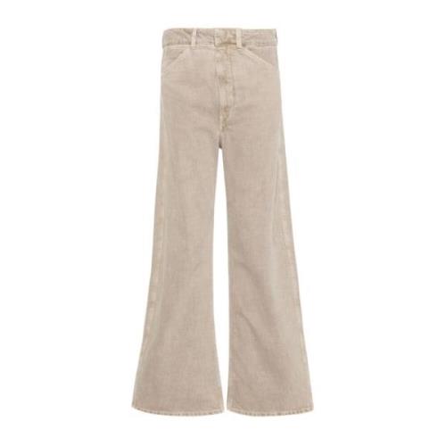 Buede Jeans i Sne Beige