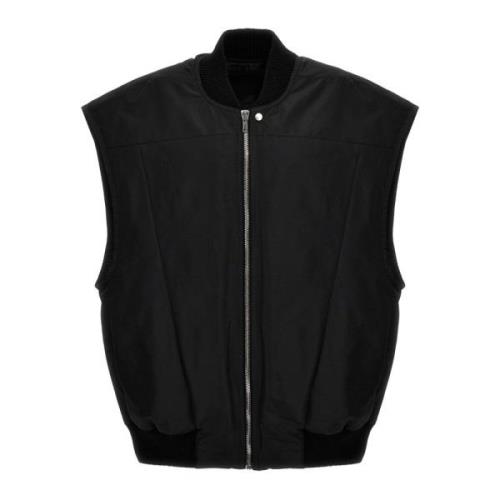 Sort Nylon Jumbo Flight Gilet