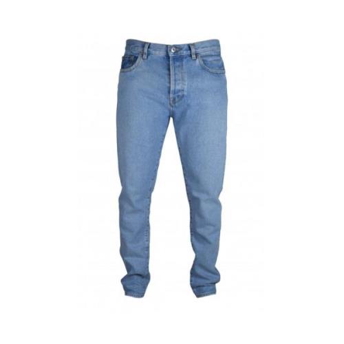 Slim-fit Blå Jeans med VLTN Logo