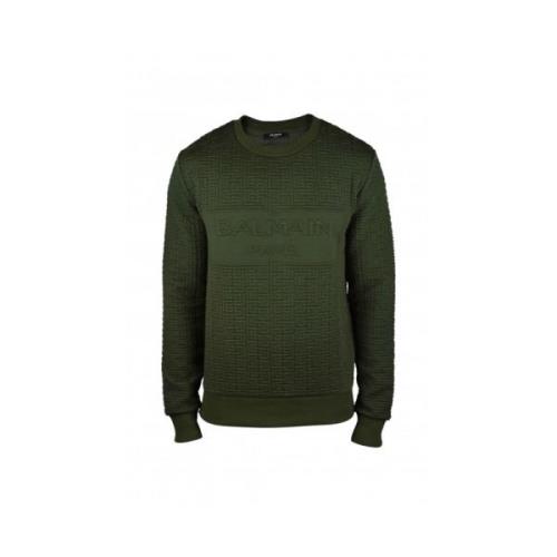Khaki Grøn Bomuldssweatshirt