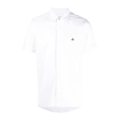Hvid kortærmet skjorte
