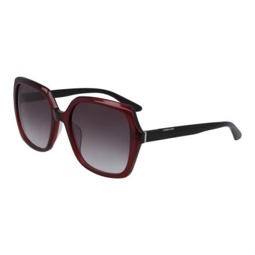 Burgundy/Grey Shaded Sunglasses