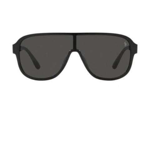 Sporty solbriller med spejlede linser